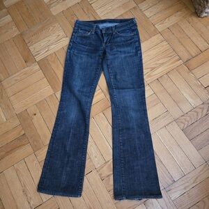 Citizen of Humanity low waist, bootcut stretch, dark wash, women’s size 27
